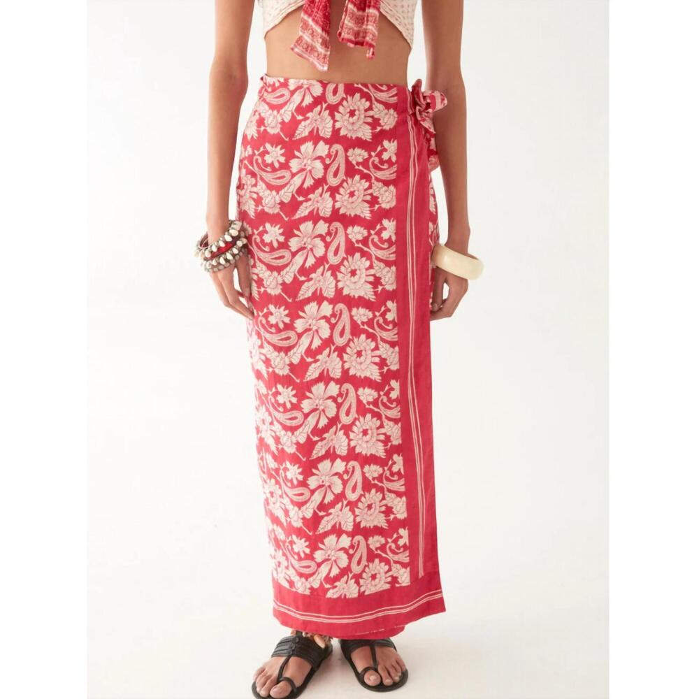 NEW MAISON HOTEL women's marina skirt in tabasco
